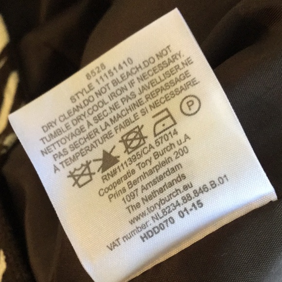 Tory Burch cotton Linen shift dress sz 14 brown - Picture 8 of 8